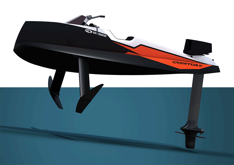 The Corto GT from Bird-e-Marine in its Sport version